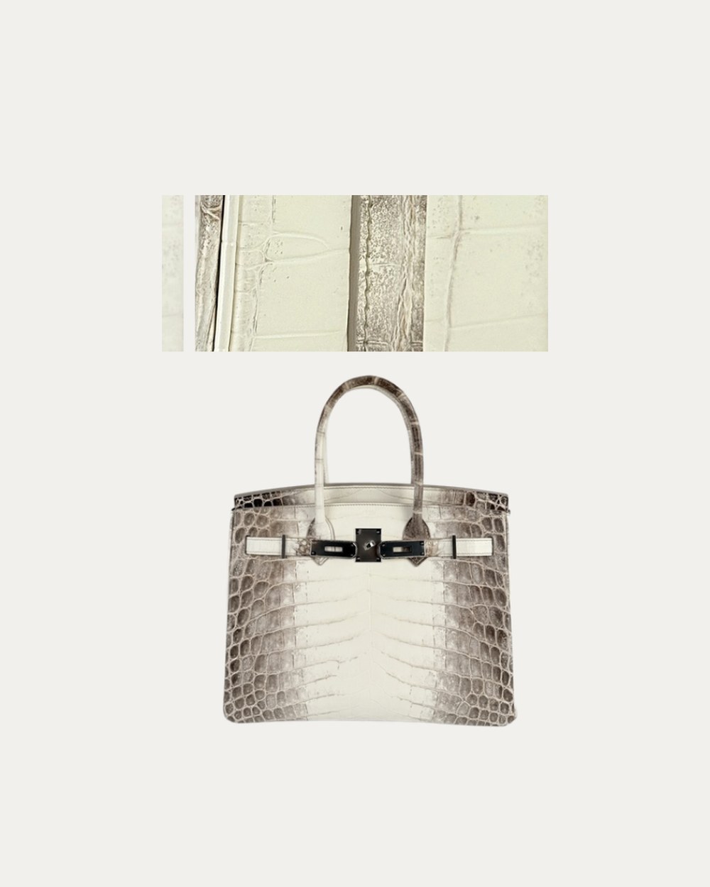 Hermès Birkin Himalaya 변색 복원